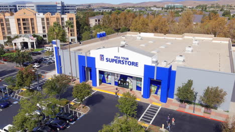 Aerial-capture-new-PGA-Superstore-store,-Dublin,-California