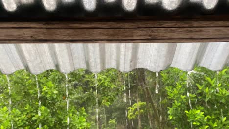 Rain-pouring-off-the-edge-of-a-rural-tin-roof-shed