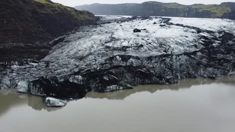 Glaciar-Mýrdalsjökull-Desde-La-Perspectiva-De-Un-Dron