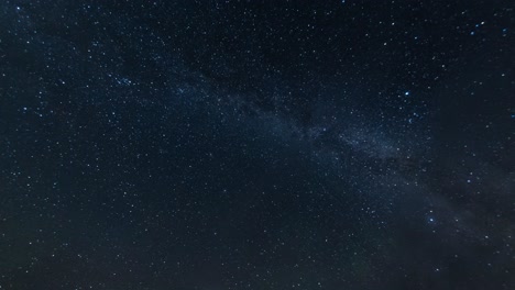 Clear-night-sky-full-of-falling-stars,-galaxy-time-lapse