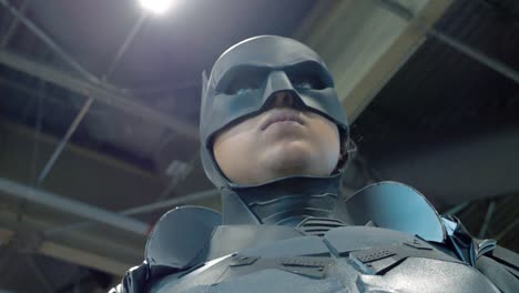Person-dressed-up-as-Batman-portrait-video