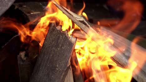 Close-up-fire-from-the-wood-fire