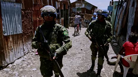 Las-Fuerzas-De-Paz-Patrullan-Las-Calles-De-Haití