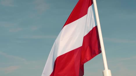 Bandera-De-Austria-A-Cámara-Lenta-Ondeando