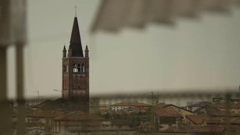 City-View-With-A-Bell-Tower-Of-The-Church