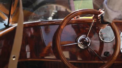 Turning-A-Wooden-Steering-Wheel-On-A-Boat