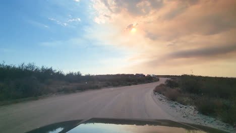 POV-Driver-Road-to-the-scene-of-the-fire-on-the-Fairview-Fire