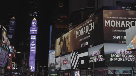 New-york-city's-huge-commercial-signs-in-the-busy-commercial-street
