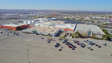 View-Of-Old-Large-Shopping-Mall-In-Modern-City-With-Dillards-Storefront-View-and-Semi-Empty-Parking-Lot