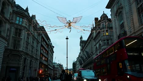 Christmas-Lights-within-Piccadilly,-London,-United-Kingdom