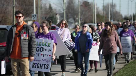 A-large-group-of-protesters-during-the-CUPE-educational-strike-in-Ottawa,-Ontario