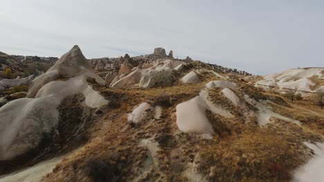 Breathtaking-Karst-Limestone-Landscape-In-Cappadocia,-Turkey