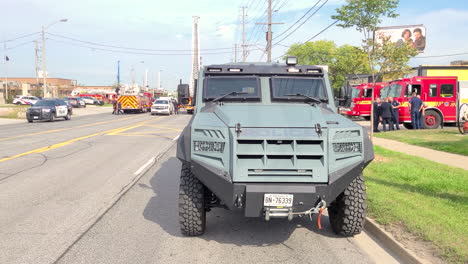 Rochel-Armored-vehicle-at-the-funeral-honors-for-police-officer-Andrew-Hong