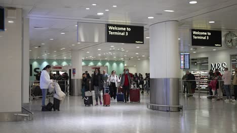25-November-2022---Arrivals-At-Heathrow-Terminal-3-With-Passengers-Coming-Back-From-Holiday