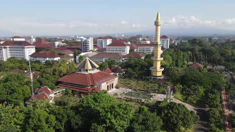 Luftaufnahme-Der-Moschee-Der-Universität-Gadjah-Mada