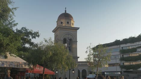 Die-Kirche-Des-Pantanassa-glockenturms-Auf-Dem-Monastiraki-platz