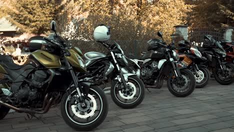Motorcycle-meeting-in-the-backyard.-Sport-motorbikes-meeting
