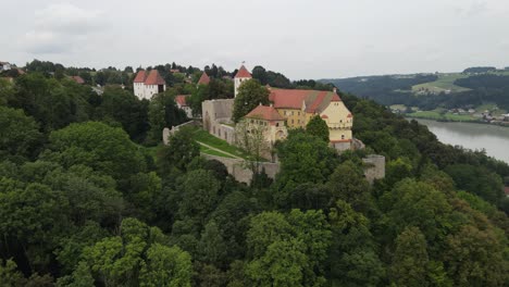 Schloss-Castle-Neuburg-Am-Inn-Passau-Aerial-View
