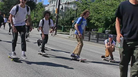 Vancouver,-Kanada,-21.-Juni-2014:-Skateboarding-Day-2014-In-Vancouver