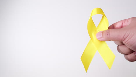 Suicide-prevention-day,-Childhood,-Sarcoma,-bone,-and-bladder-cancer-Awareness-month-and-Yellow-Ribbon-for-supporting-people's-life-and-illness