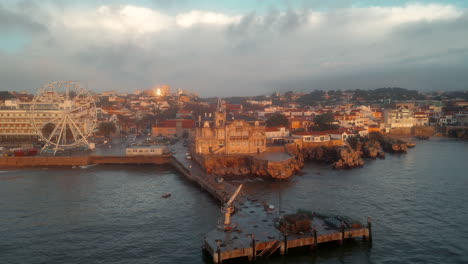 Luftbild-Palast-Der-Küstenaufsichtsbehörde-In-Cascais,-Portugal