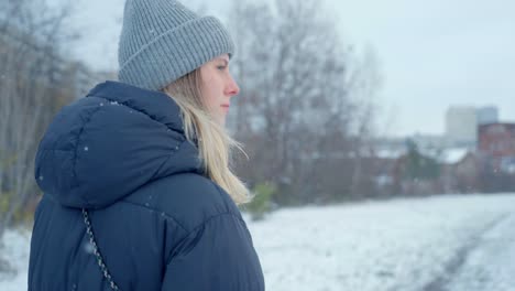 A-beautiful-girl-walking-in-the-Husky-snow---Siberia
