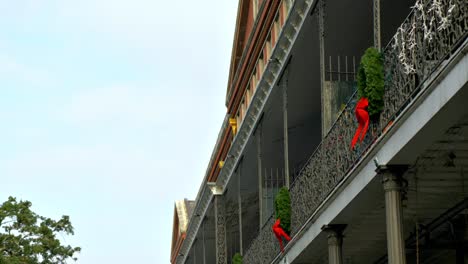 Jackson-Square-Balconies-Christmas-Decorations-Tilt-Down-Pan-Left
