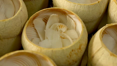 Kokosnussschale-Gefüllt-Mit-Geröstetem-Kokosmark