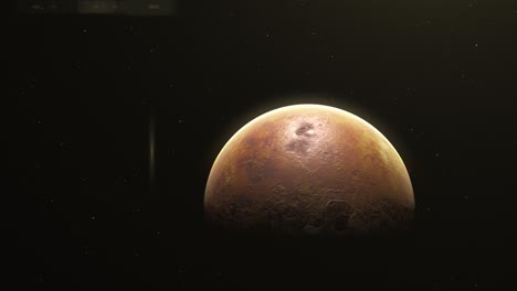Schöner-Planet-Venus-Im-Tiefen-Weltraum---Animation