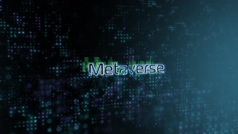 Metaverse-Concept-Text-Reveal-Animation-with-Digital-Abstract-Technology-Background-3D-Rendering-for-Blockchain,-Metaverse,-Cryptocurrency