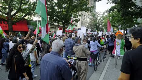 Protesters-Marched-Through-Downtown-Vancouver-In-Solidarity-With-Iranians-Over-Death-Of-Mahsa-Amini