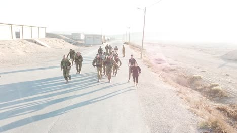 A-number-of-First-Army-soldiers-practicing-evacuating-the-injured