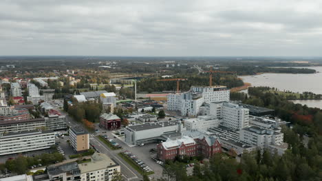 Aerial-establishing-shot-of-VCS---Vaasa-regional-Hospital