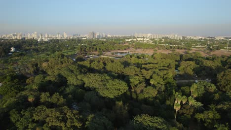 Aerial-push-in-over-the-all-Ramat-Gan-safari-area-from-a-drone---sunny-day-#015