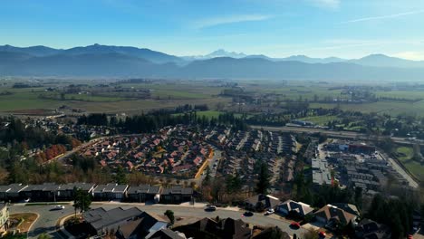 Sumas-Mountain-Real-Estate-With-Luxury-Homes-In-Abbotsford,-BC-Canada