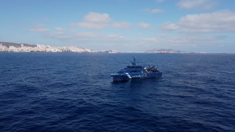 Fantastic-aerial-shot-in-orbit-of-a-Spanish-police-patrol-boat