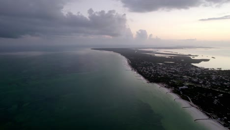 Cloudy-Dusk-sea-stock-clips.-drone-view.