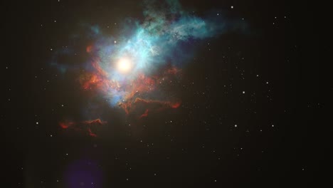 Nebulosa-Y-Estrellas-En-El-Espacio