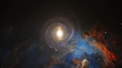 Galaxie-Mit-Nebelhintergrund-Im-Universum-4k