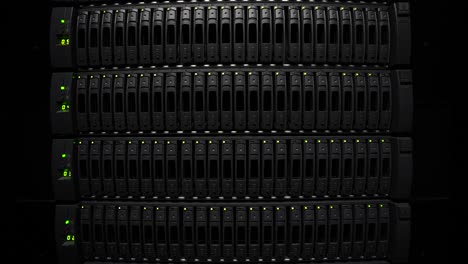 Large-digital-storage-array-server-for-cloud-and-virtual-machines,-Wide-shot