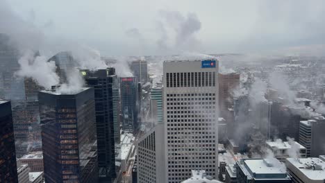 Calgary,-Alberta---December-20,-2022:-View-of-skyscrapers-in-the-urban-core-on-a-freezing-and-snowy-winter-day