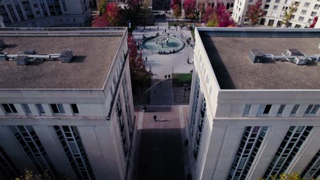 Place-De-L&#39;europe-In-Montpellier,-Frankreich-Luftbild