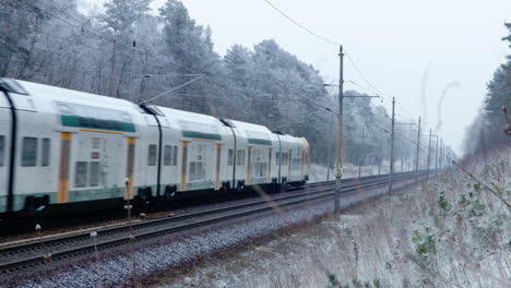 East-German-Train-Line-with-Modern-Public-Transportation-System-during-Winter