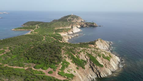 Capo-Malfatano-Cliffs-and-Cape-at-Teulada,-South-Coast-of-Sardinia,-Italy---4k-Aerial