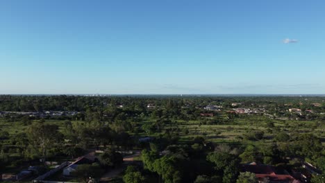 Drone-video-of-Burnside-Suburb-in-Bulawayo,-Zimbabwe