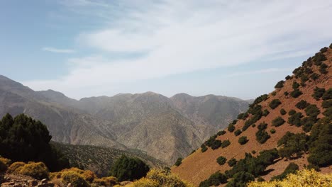 Timelapse-video-from-Morocco,-Imlil-area,-with-the-gorgeous-Atlas-Mountains-in-the-background