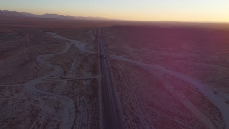 Aerial-shot-of-Baluchistan-RCD-road-during-the-sunset-time