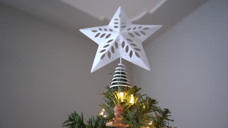 Topper-De-Estrella-Blanca-Topper-De-árbol-De-Navidad