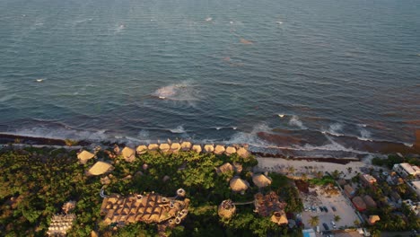 Aerial-view-of-the-Azulik-Resort-on-Mexico's-coast