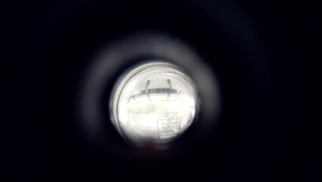 Spy-hole-in-the-hotel-room-door